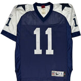 Dallas Cowboys Reebok #11 Williams Football Jersey - Large Blue Nylon