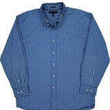 Tommy Hilfiger Checked Shirt - XL Blue Cotton