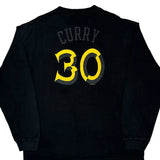 Golden State Warriors Majestic Nba Long Sleeve T-Shirt - XL Black Cotton