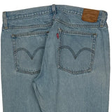 501 Levis Jeans - 32W UK 12 Light Wash Denim