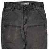 Carhartt Double Knee Carpenter Trousers - 34W 30L Grey Cotton