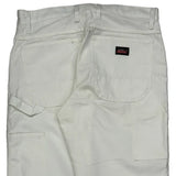 Dickies Carpenter Pants - 32W 30L White Cotton