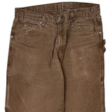 Dickies Carpenter Pants - 33W 34L Brown Cotton