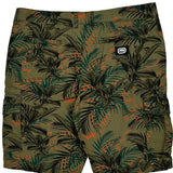 Ecko Unltd Floral Cargo Shorts - 38W 10L Orange Cotton