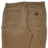 Carhartt Double Knee Carpenter Pants - 34W 34L Brown Cotton