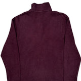 Polo By Ralph Lauren 1/4 Zip - Large Burgundy Cotton