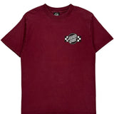 Santa Cruz T-Shirt - Small Burgundy Cotton