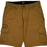 Dickies Cargo Shorts - 33W 10L Brown Cotton