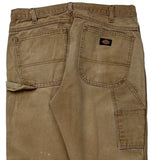 Dickies Carpenter Trousers - 32W 30L Brown Cotton