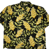 Tommy Bahama Floral Hawaiian Shirt - 2XL Black Silk