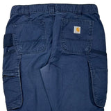 Carhartt Cargo Trousers - 34W 29L Blue Cotton