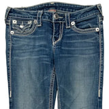 True Religion Boot Cut Jeans - 30W US 4 Blue Cotton