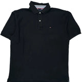 Tommy Hilfiger Polo Shirt - XL Black Cotton