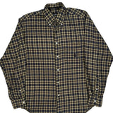 Nautica Checked Shirt - Small Beige Cotton
