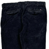 Tommy Hilfiger Cord Trousers - 30″ Waist Black Cotton