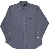 Polo By Ralph Lauren Checked Shirt - XL Blue Cotton