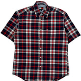 Tommy Hilfiger Checked Short Sleeve Shirt - Small Multicoloured Cotton