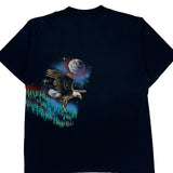 Eagle Print Hazelwoods Single Stitch T-Shirt - XL Black Cotton