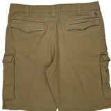Carhartt Cargo Shorts - 38W 10L Khaki Cotton