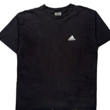 Adidas T-Shirt - Medium Black Cotton