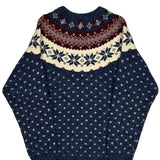 Northern Reflections Christmas Sweater - Small Burgundy Cotton Blend