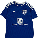 Midwest United Adidas Football Shirt - Small Blue Polyester