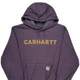 Carhartt Hoodie - Medium Purple Cotton Blend