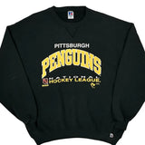 Made In USA Russell Athletic Nhl Sweatshirt - 2XL Black Cotton