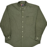 Chaps Ralph Lauren Checked Shirt - XL Green Cotton
