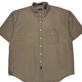 Gant Short Sleeve Shirt - 2XL Brown Cotton