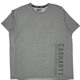 Carhartt Spellout T-Shirt - 2XL Gray Cotton