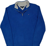 Tommy Hilfiger 1/4 Zip - XL Blue Cotton