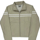 Age 8-10 Nike Striped Windbreaker - Medium Beige Polyester