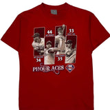 Philadelphia Phillies Mlb Graphic T-Shirt - Medium Red Cotton