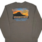 Whiskey Row Harley Davidson Graphic Long Sleeve T-Shirt - XL Gray Cotton