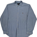 Ralph Lauren Striped Shirt - XL Blue Cotton
