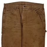 Dickies Carpenter Trousers - 38W 32L Brown Cotton