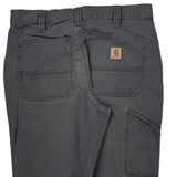 Carhartt Double Knee Carpenter Pants - 32W 31L Gray Cotton