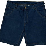 Key Workwear Denim Shorts - 36W 9L Blue Cotton
