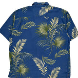 Tommy Bahama Floral Hawaiian Shirt - XL Blue Cotton