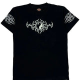 Rock Eagle Single Stitch T-Shirt - Medium Black Cotton