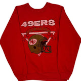 80S San Francisco 49Ers Nfl Football Sweatshirt - Small Red Cotton