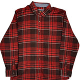 Lee Checked Flannel Shirt - XL Brown Cotton