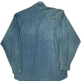 Cancun Hard Rock Cafe Graphic Denim Shirt - XL Blue Denim