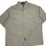 Tommy Hilfiger Short Sleeve Shirt - Large Beige Cotton