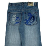 Southpole Graphic Jeans - 29W 28L Blue Cotton