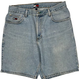 Tommy Jeans Denim Shorts - 35W 10L Light Wash Denim