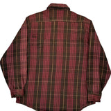 Carhartt Checked Flannel Shirt - Large Red Cotton
