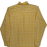 Polo By Ralph Lauren Checked Shirt - Large Yellow Cotton