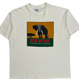 Kenya Starbucks Coffee Hanes Graphic T-Shirt - XL White Cotton
